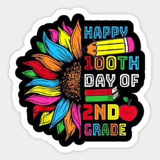 Happy 100th Day Of Second Grade 100 Days Smarter Sticker